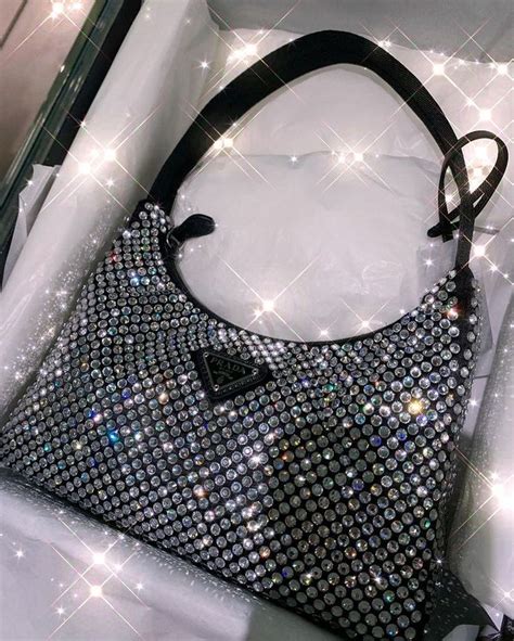 prada white sparkly bag|glitter prada bags for women.